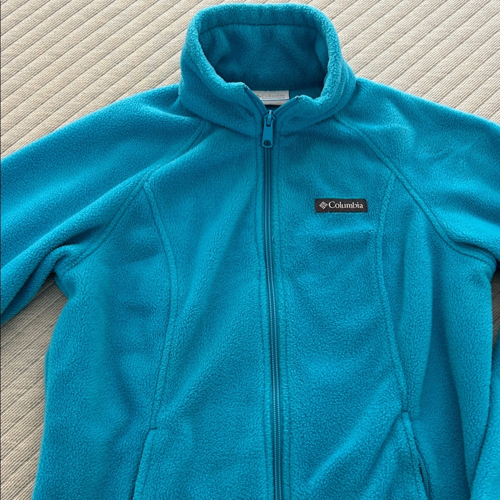 Columbia Turquoise Fleece Jacket